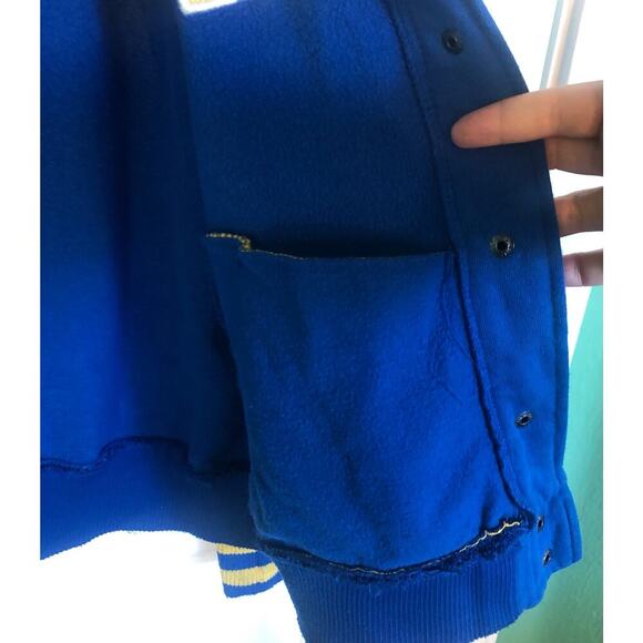 Riverdale High Archie Cheer Girls Varsity Jacket Blue & Yellow Women's Large - Picture 6 of 12